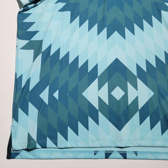 NWT Greyson Mens Big Sky Polo Shirt Bold Geometric Pattern $118 Rtl Size Large - Picture 5 of 16